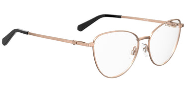 Premium Women Moschino Love Model Eyeglasses: MOL587 - Gold & Copper(2)- SpecSMART Eye Clinic (Diagonal View)